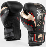 VENUM-04260-603 ELITE EVO MUYA THAI BOXING GLOVES 8-16 OZ Black Gold Red