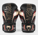VENUM-04260-603 ELITE EVO MUYA THAI BOXING GLOVES 8-16 OZ Black Gold Red