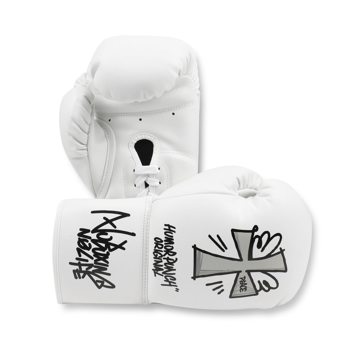 No Boxing No Life Humor Punch Boxing Gloves Lace Up Microfiber 10
