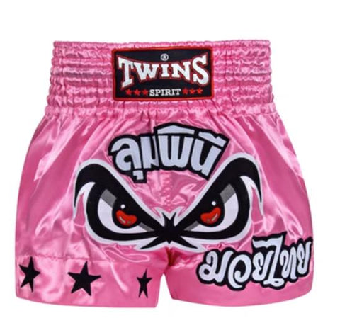 Twins Spirit 138 No Fear MUAY THAI MMA BOXING Shorts XS-XXL Pink