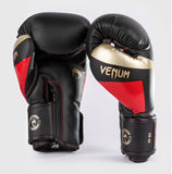 VENUM-1392-603 ELITE MUAY THAI BOXING GLOVES 8-16 OZ Black Gold Red
