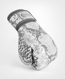 VENUM-05070-002 WHITE SNAKE MUAY THAI BOXING GLOVES FOR WOMEN 8-14 OZ White