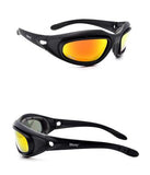 Airsoft Tactical Military Motorcycle Hunting Protection Anti Fog Glasses 4 Lenses Black ATGM003