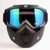 Airsoft Tactical Military Motorcycle Hunting Protection Goggle Full Face Mask Set 7 Colours ATGM006