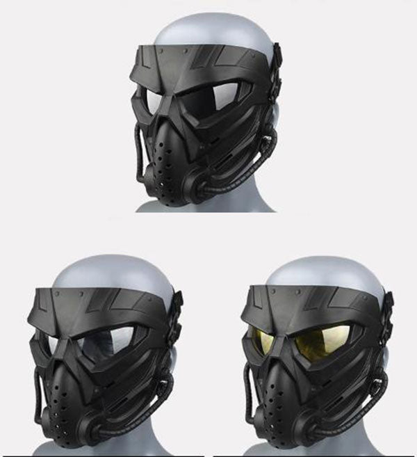 Masque à gaz intégral tactique pour homme | Cosplay Halloween post-apo