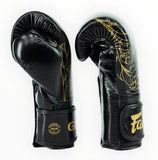 Fairtex BGVG3 GLORY MUAY THAI BOXING GLOVES 10-14 oz BLACK