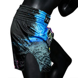 Fairtex MUAY THAI BOXING Shorts S-XL Black Acid Jazz BS1938