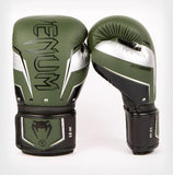 VENUM ELITE EVO MUYA THAI BOXING GLOVES 8-16 OZ Khaki Silver