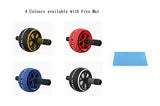 Full Body Power Stretch Pro AB Wheel ABS Abdominal Wheel Roller with Mat 4 Colours(FE013)