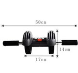 Full Body Power Stretch Pro AB Wheel ABS Abdominal Wheel Roller 6 Pack Work Out with Mat (FE014)