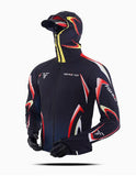 Outdoor Fishing Quick Dry Anti UV Hoodie Jacket Ice Silk FT023 Size S-4XL Black