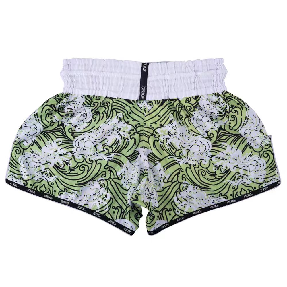 Flower Hawaiian Aloha Print Muay Thai Boxing Shorts