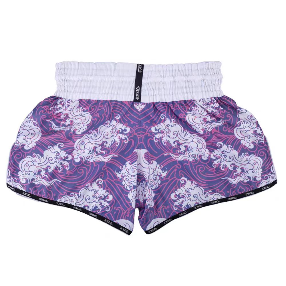 Aloha Hawaiian Flower Print Muay Thai Boxing Shorts