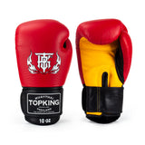 Top King Ultimate Velcro TKBGUV Muay Thai Boxhandschuhe für Kinder, Rindsleder, 170 g, 6 Farben