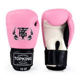 Top King Ultimate Velcro TKBGUV Muay Thai Boxhandschuhe für Kinder, Rindsleder, 170 g, 6 Farben