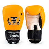 Top King Ultimate Velcro TKBGUV Muay Thai Boxhandschuhe für Kinder, Rindsleder, 170 g, 6 Farben