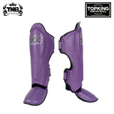 TOP KING TKSGP-GL MUAY THAI BOXING SHIN GUARD PROTECTOR S-XL Purple