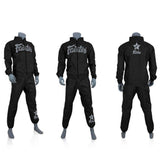 Fairtex VS3 Sauna Suit Vinyl Sweatsuit M-L (SET) Black Grey