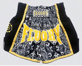 FLUORY MTSF29 MUAY THAI BOXING SHORTS XS-XXXL GREY UNISEX JUNIOR & ADULT