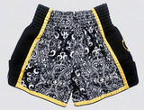 FLUORY MTSF29 MUAY THAI BOXING SHORTS XS-XXXL GREY UNISEX JUNIOR & ADULT