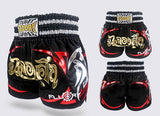 FLUORY MTSF50 MUAY THAI BOXSHORTS XS-XXXL SCHWARZ UNISEX JUNIOR & ERWACHSENE