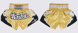 FLUORY MTSF53 MUAY THAI BOXING SHORTS XS-XXXL GOLD UNISEX JUNIOR & ADULT