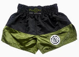 FLUORY MTSF55E MUAY THAI BOXSHORTS XS-XXXL GRÜN UNISEX JUNIOR & ERWACHSENE