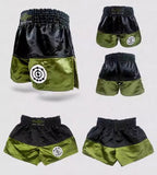FLUORY MTSF55E MUAY THAI BOXSHORTS XS-XXXL GRÜN UNISEX JUNIOR & ERWACHSENE