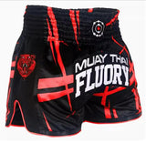 FLUORY MTSF60R MUAY THAI BOXSHORTS XS-XXXL UNISEX JUNIOR & ERWACHSENE