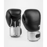 VENUM POWER 2.0 MUAY THAI BOXING GLOVES 10-16 OZ Black Silver