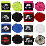VENUM KONTACT BOXING HANDWRAPS KIDS ELASTIC 100% cotton 2.5m 8 Colours