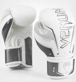 VENUM-04260-614 ELITE EVO MUYA THAI-BOXHANDSCHUHE 10 OZ Grau Weiß