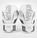 VENUM-04260-614 ELITE EVO MUYA THAI-BOXHANDSCHUHE 10 OZ Grau Weiß