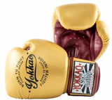 YOKKAO VINTAGE GOLD MUAY THAI BOXING GLOVES 8-16 oz