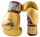 YOKKAO VINTAGE GOLD MUAY THAI BOXING GLOVES 8-16 oz