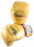 YOKKAO VINTAGE GOLD MUAY THAI BOXING GLOVES 8-16 oz