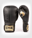VENUM-03805-573 SHIELD PRO BOXING GLOVES VERLCRO NAPPA LEATHER 8-10 OZ Black / Black-Gold