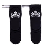 TOP KING TKESP-01 ELASTISCHER SCHIENBEINSCHÜTZER FÜR MUAY THAI BOXEN MMA Baumwolle Größe Frei Schwarz