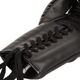 VENUM ELITE MUAY THAI BOXING GLOVES LACE UP 8-14 OZ Black