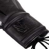 VENUM ELITE MUAY THAI BOXING GLOVES LACE UP 8-14 OZ Black