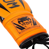 VENUM ELITE MUAY THAI BOXING GLOVES LACE UP 8-14 OZ Orange