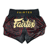 Fairtex "Lava" MUAY THAI BOXING Shorts XS-XXL Black BS1920