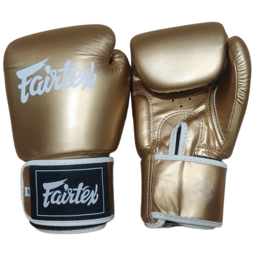 Fairtex BGV1C-PLUS MUAY THAI BOXING GLOVES Size 10-16 oz Gold