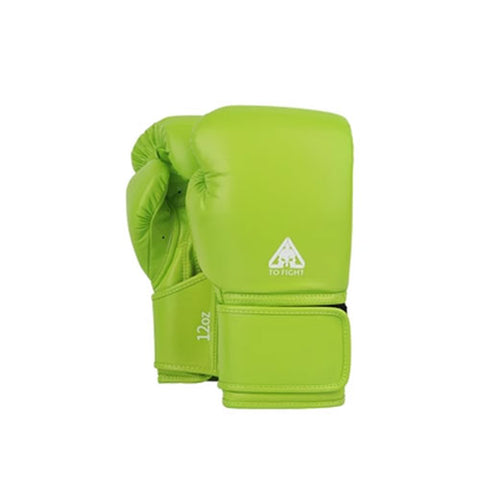 TOFIGHT M1 MUAY THAI BOXING SPARRING GLOVES VELCRO CLOSURE 10-14 oz Green