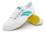 FEIYUE Classic sneakers canvas shoes board shoes trend shoes Size 34-47 Unisex Youth Adult White Green