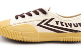FEIYUE Classic sneakers canvas shoes board shoes trend shoes Size 34-47 Unisex Youth Adult Beige White