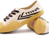FEIYUE Classic sneakers canvas shoes board shoes trend shoes Size 34-47 Unisex Youth Adult Beige White