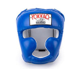 YOKKAO SPARRING HEADGEAR HEAD GUARD PROTECTOR M-XL BLUE