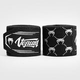 VENUM-05401-108 MONOGRAM BOXING HANDWRAPS ELASTIC 100% cotton 4m 2 Black White