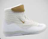 NIKE INFLICT 3 WRESTLING PROFESSIONAL BOXING SHOES BOXING BOOTS US 9-11 White Metallic Gold